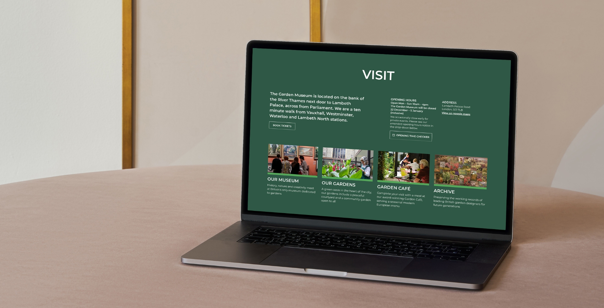 Garden Museum website
