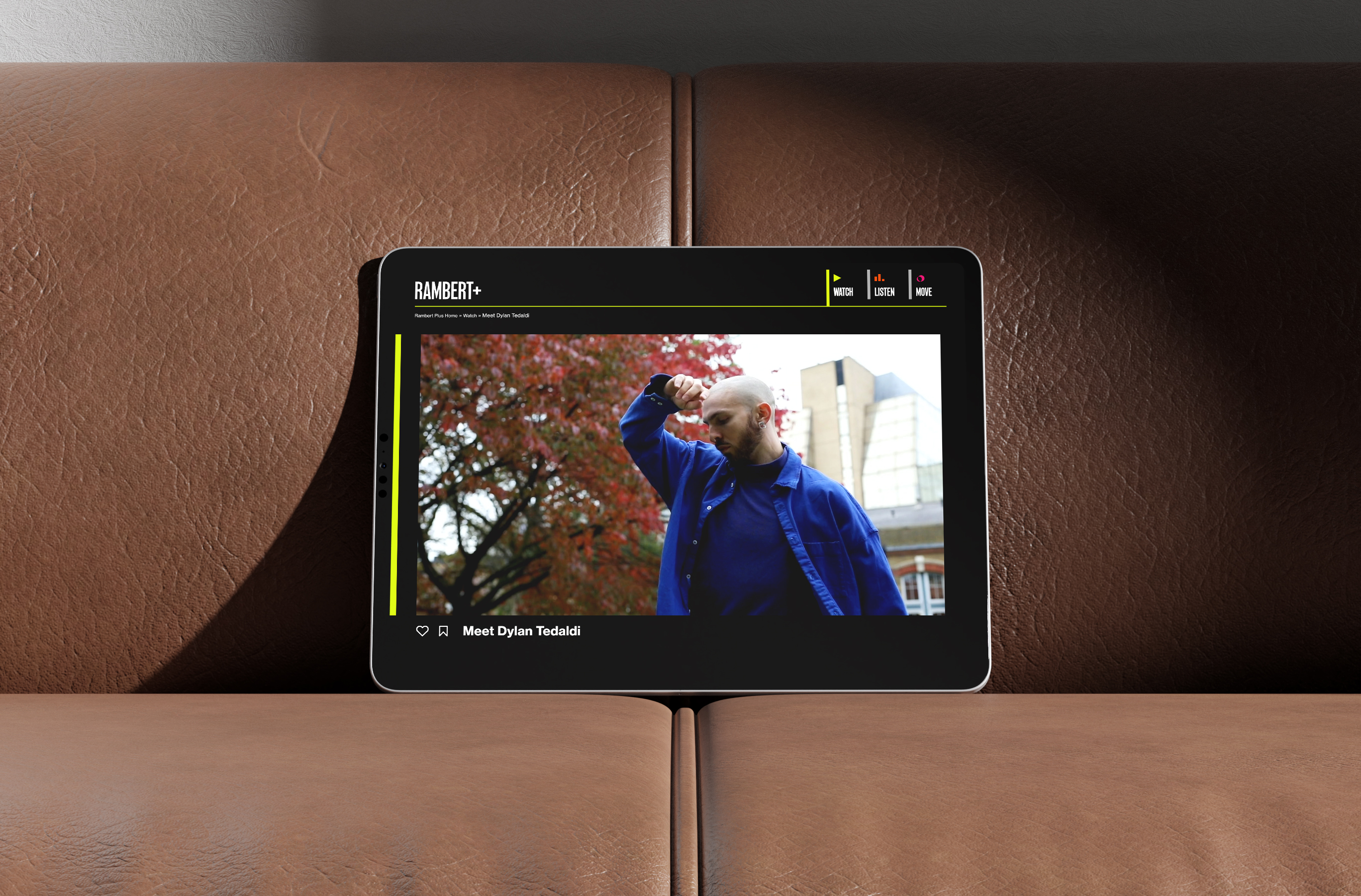 Rambert Plus website