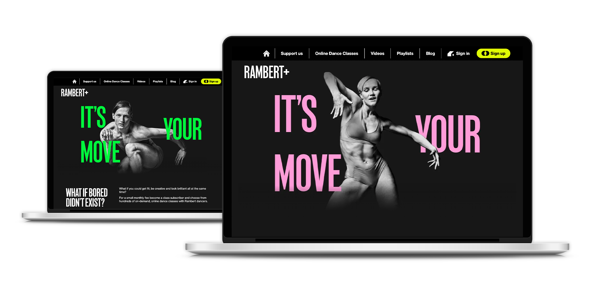 Rambert Plus website