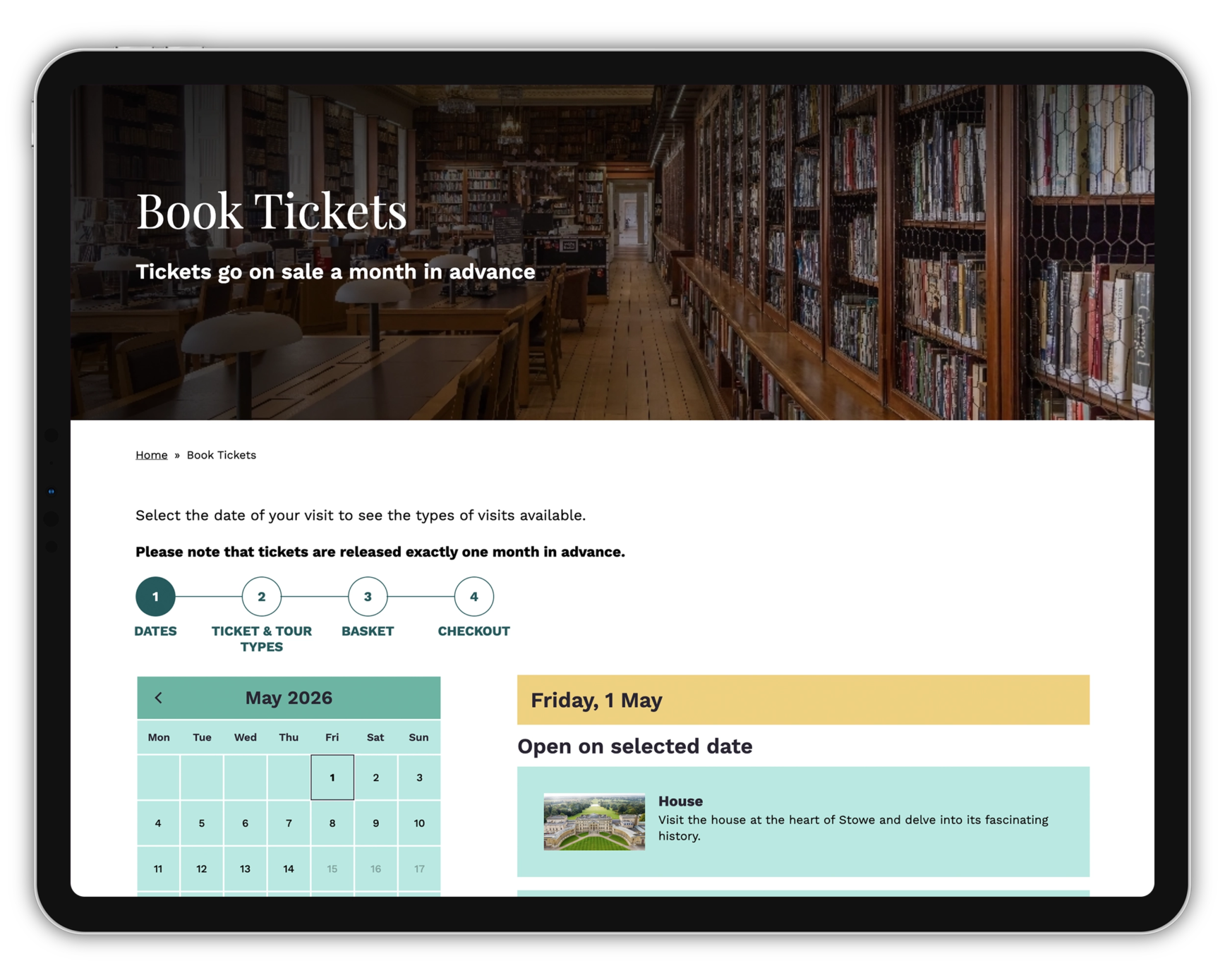 Stowe House website