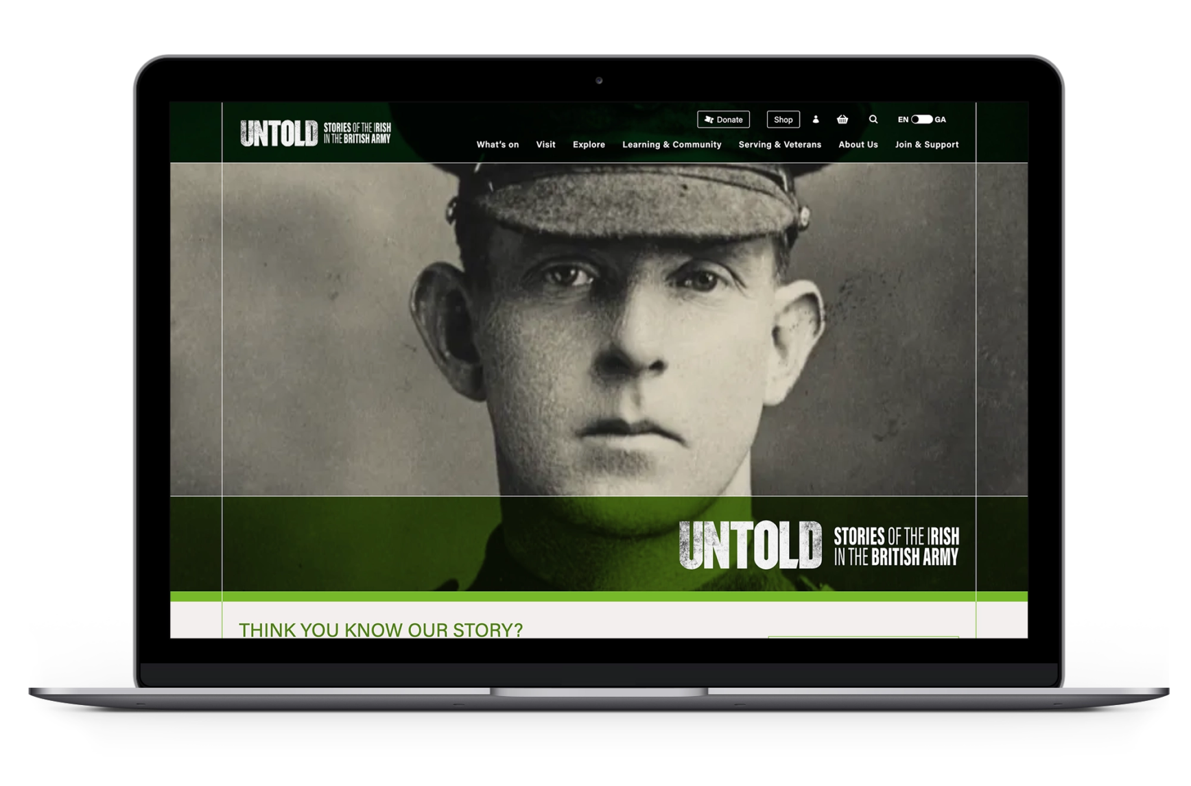 Untold: Stories of the Irish in the British Army website