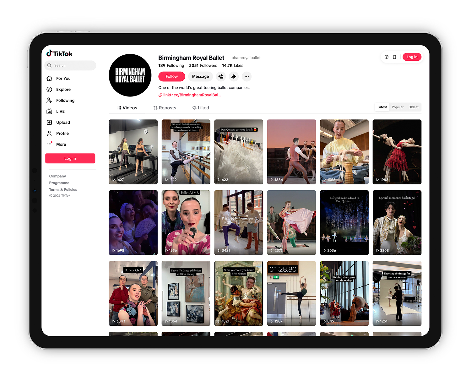 Birmingham Royal Ballet on TikTok