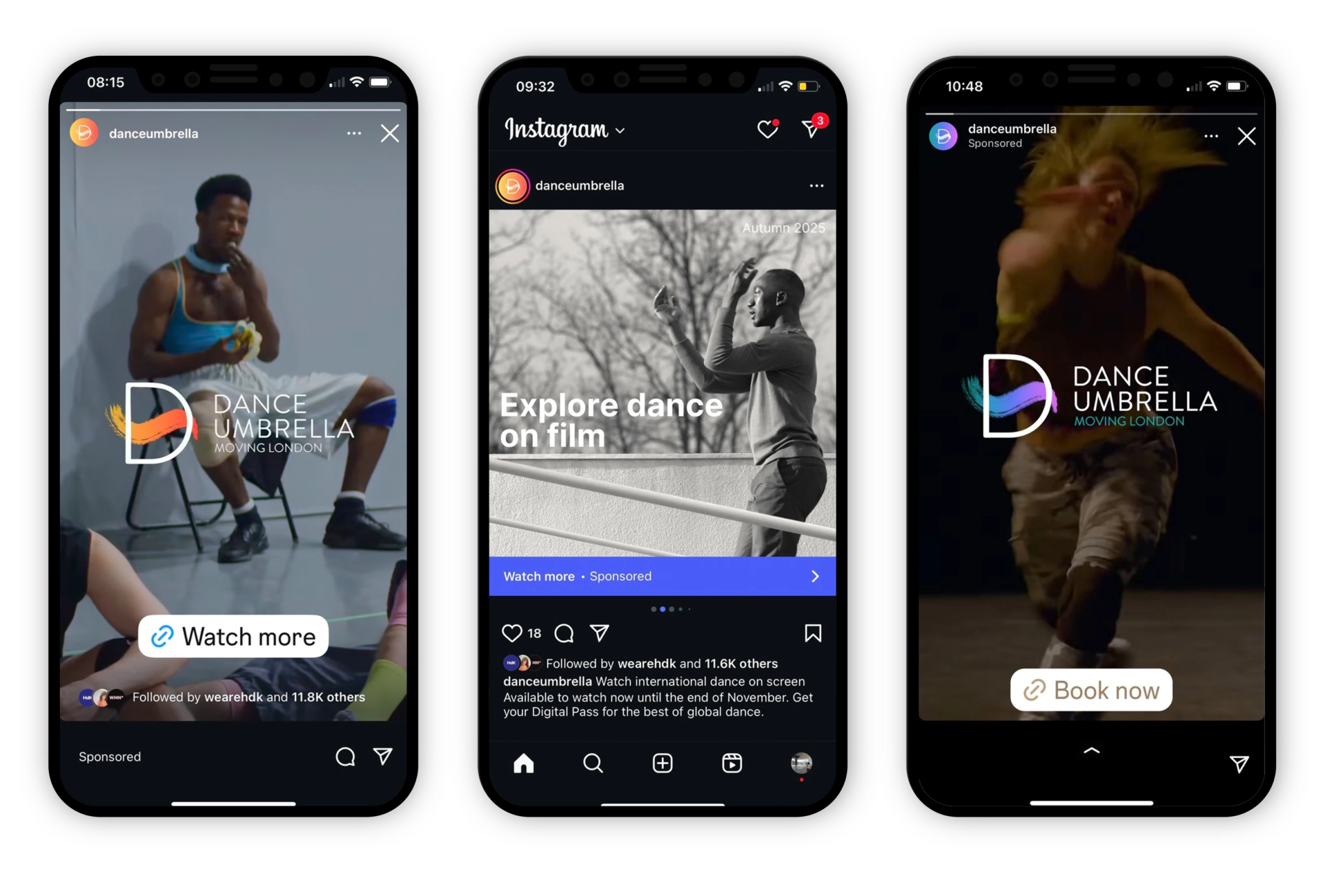 Dance Umbrella social media marketing